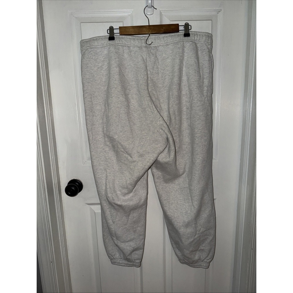 Aritzia Women's Cozy Light Gray Mega Fit Cotton Fleece Sweatpants Size XXL - Picture 4 of 7